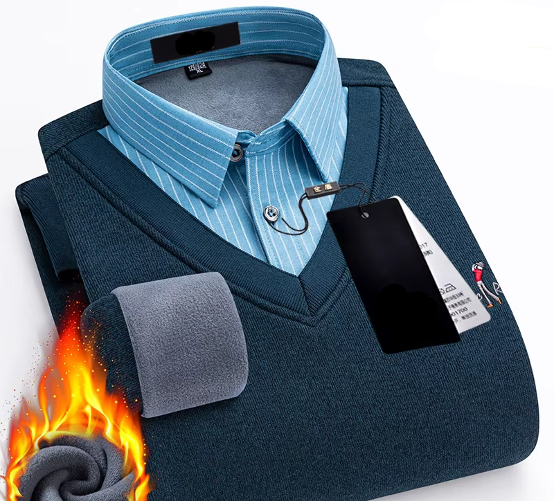 Two Layered Warm Thickened Sweater