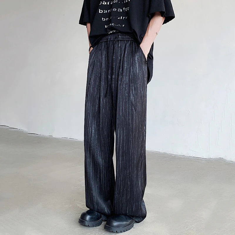 Casual Tie Dyed Wide Leg Pants