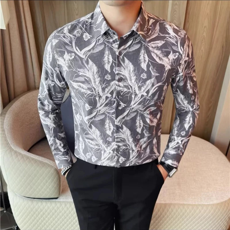 High Quality Printed Long-Sleeved Shirt