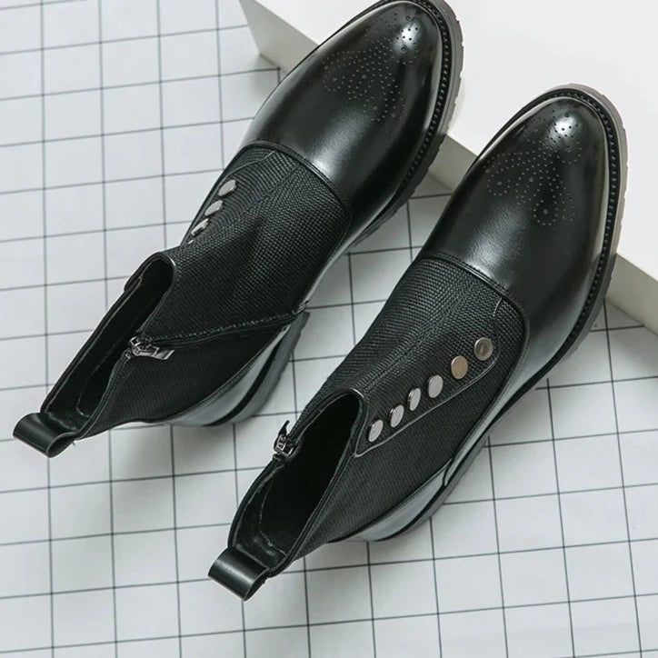 High-Top Breathable Round Toe Boots