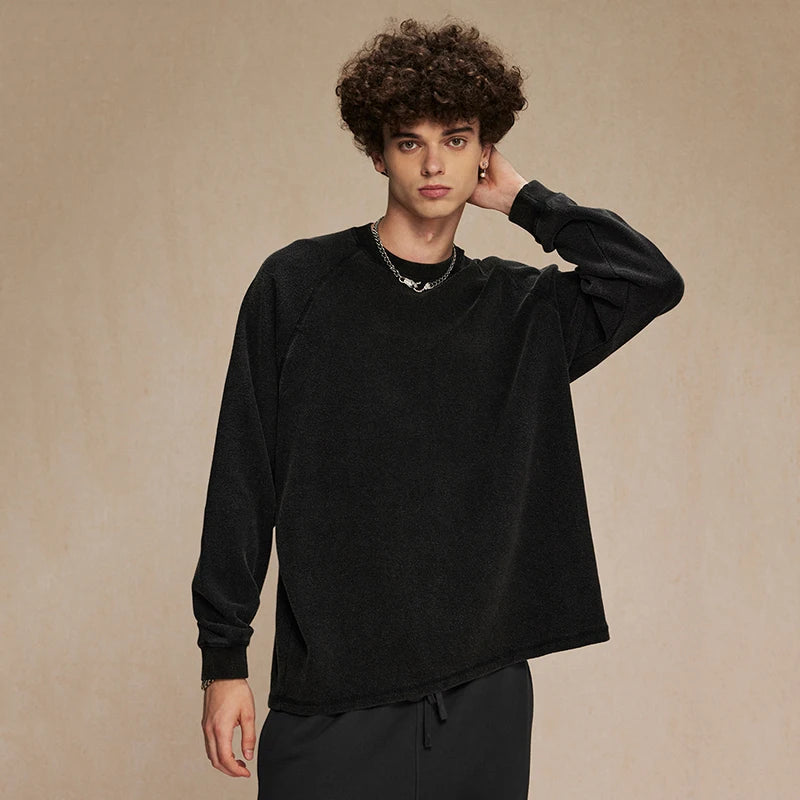 Washed Solid Color Loose T-Shirt