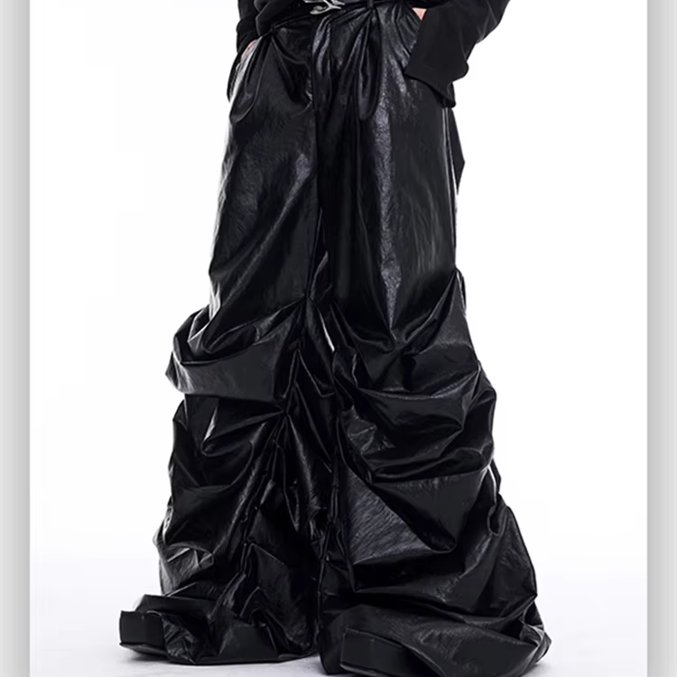 Streetwear Solid Baggy Wide Leg Pants