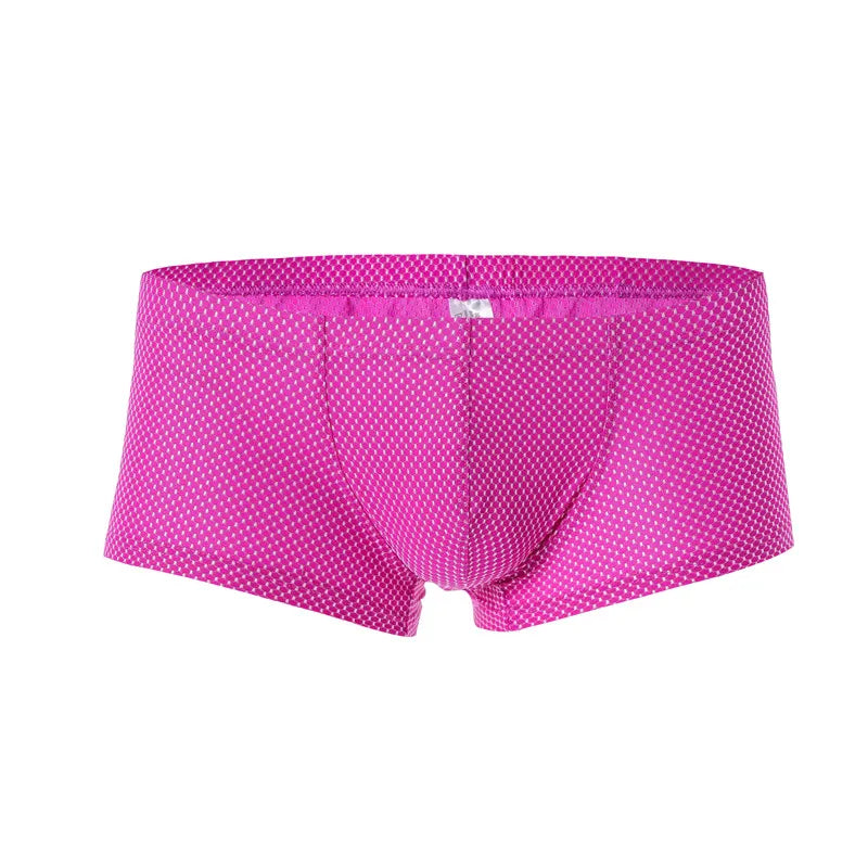 Dot Pattern Nylon Elastic Waist Boxer