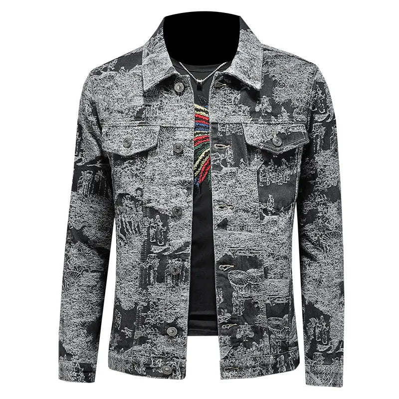 Signature Jacquard Casual Men's Jacket
