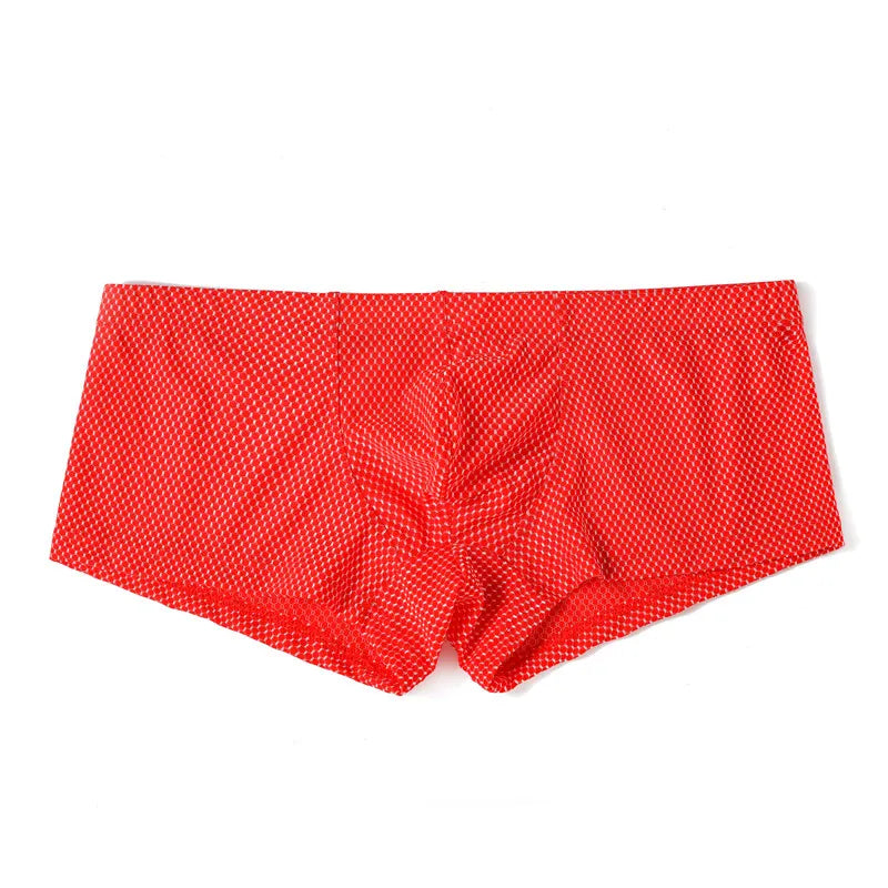 Dot Pattern Nylon Elastic Waist Boxer