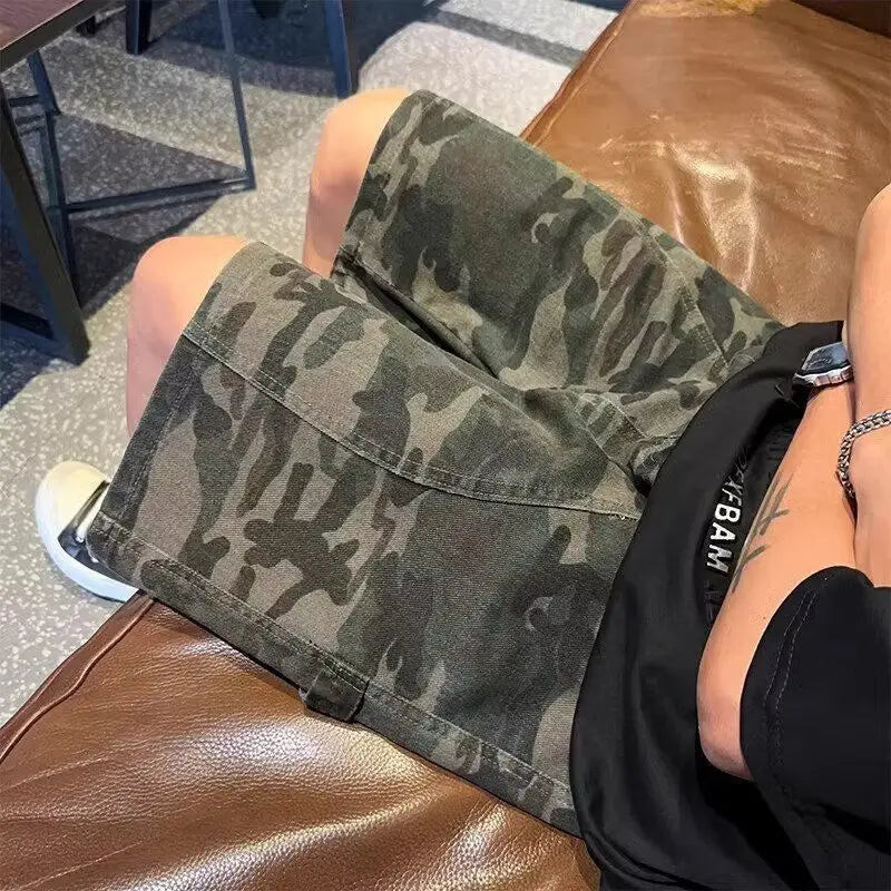 Casual Loose Military Camo Shorts