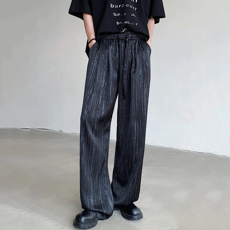 Casual Tie Dyed Wide Leg Pants