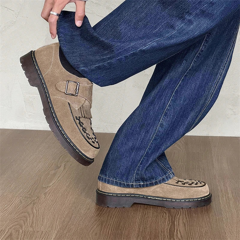 Retro Style Tassel Suede Leather Shoes