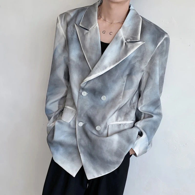 Tie-Dye Hand Painted Loose Blazer