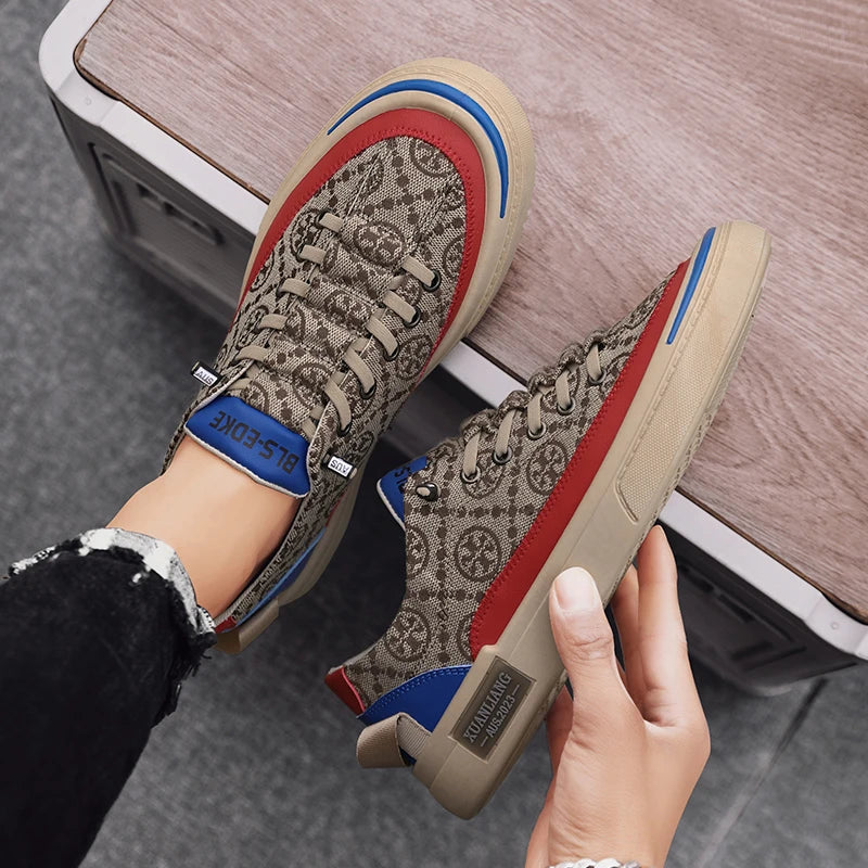 Luxury Printing Comfortable Thick Bottom Sneakers