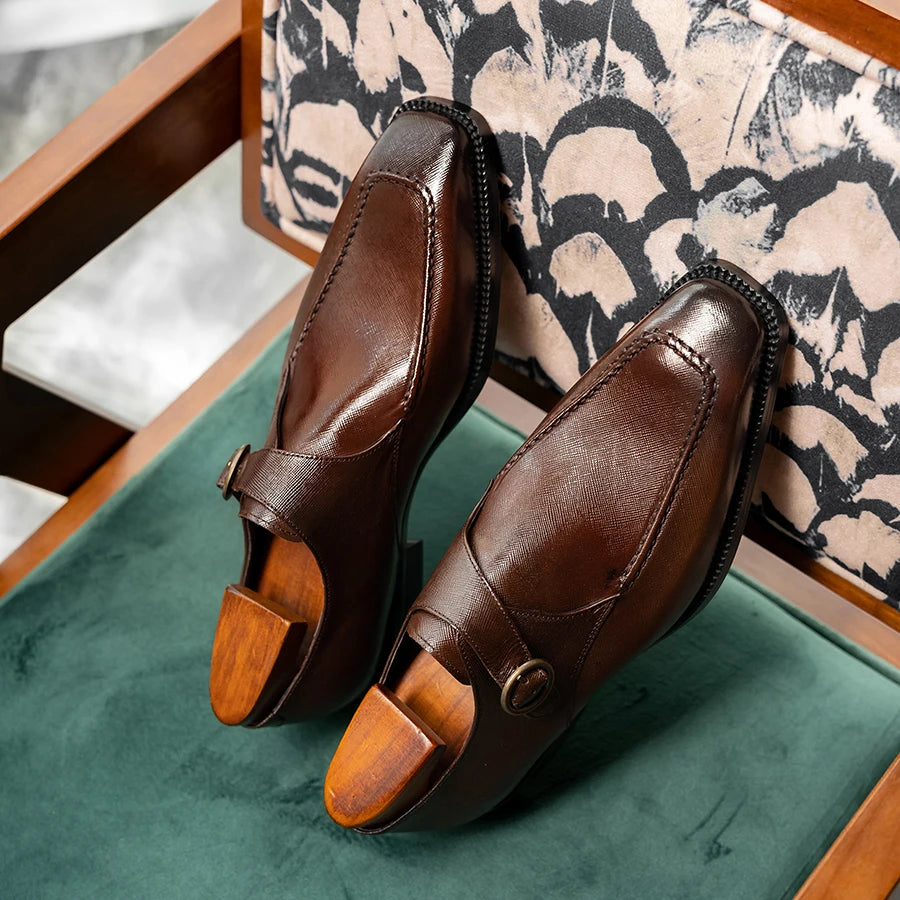 Single Monk Strap Dress Shoes