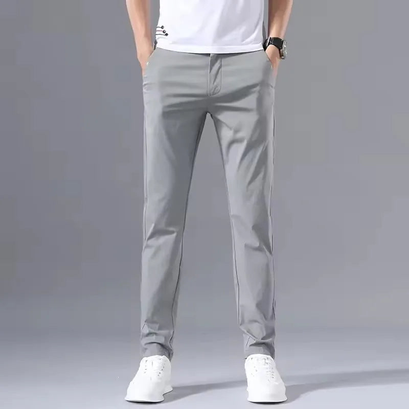 Smart Casual Style Straight Pants