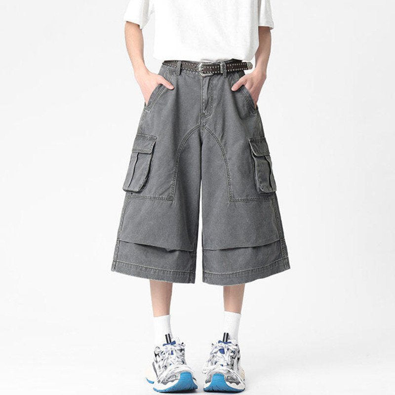 Casual Simple Men's Loose Cargo Shorts