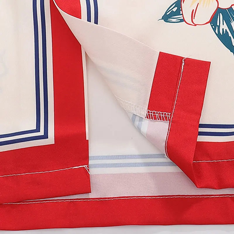 Hawaiian Style Printed Short Sleeve Shirt