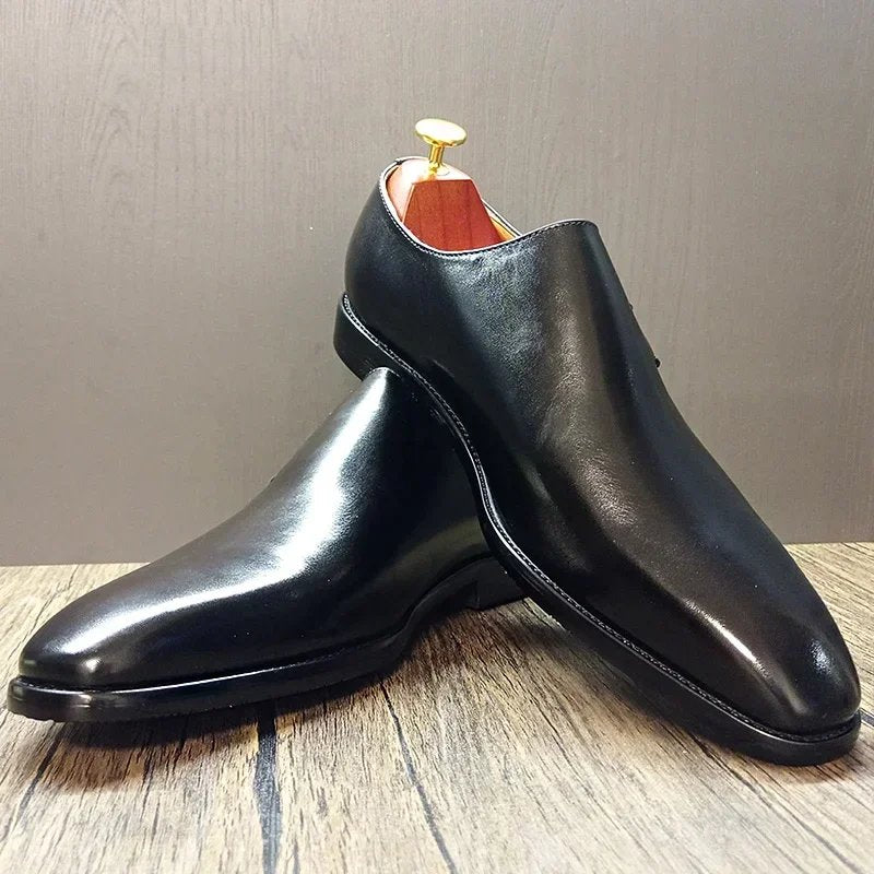 Black Polished Formal Leather Shoes