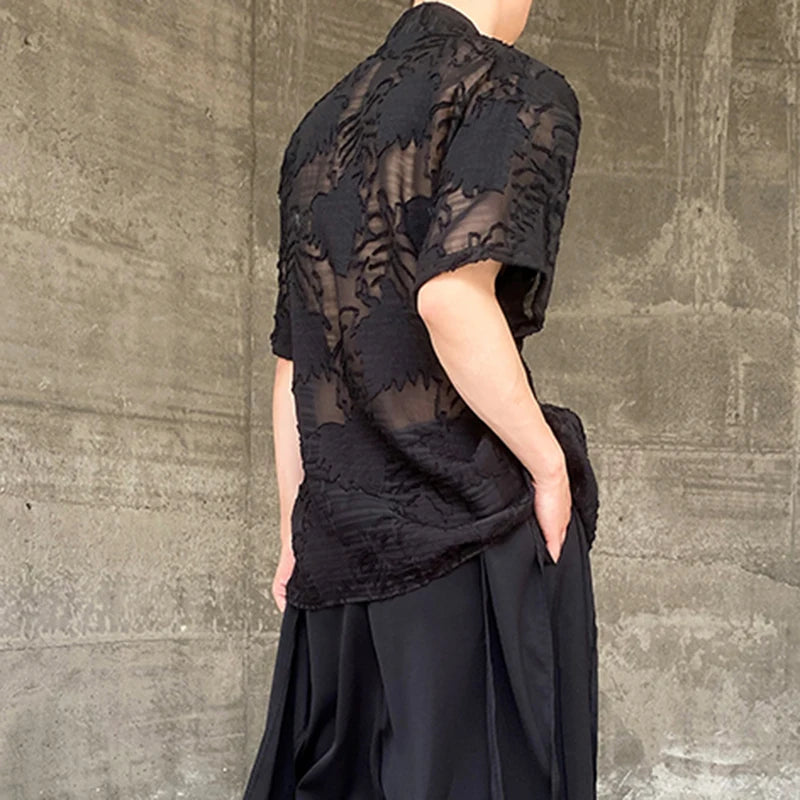 See Through Kimono Style Shirt