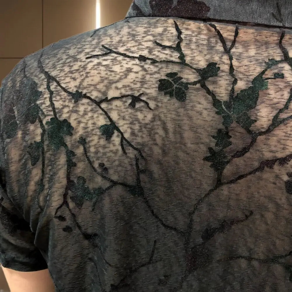 Summer Short Sleeve Flowers Shirt