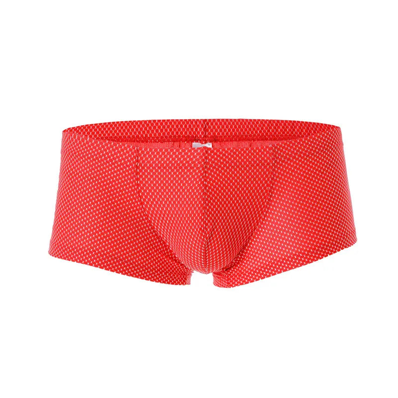 Dot Pattern Nylon Elastic Waist Boxer