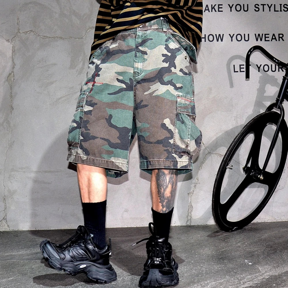 Tactical Camouflage Premium Cargo Shorts