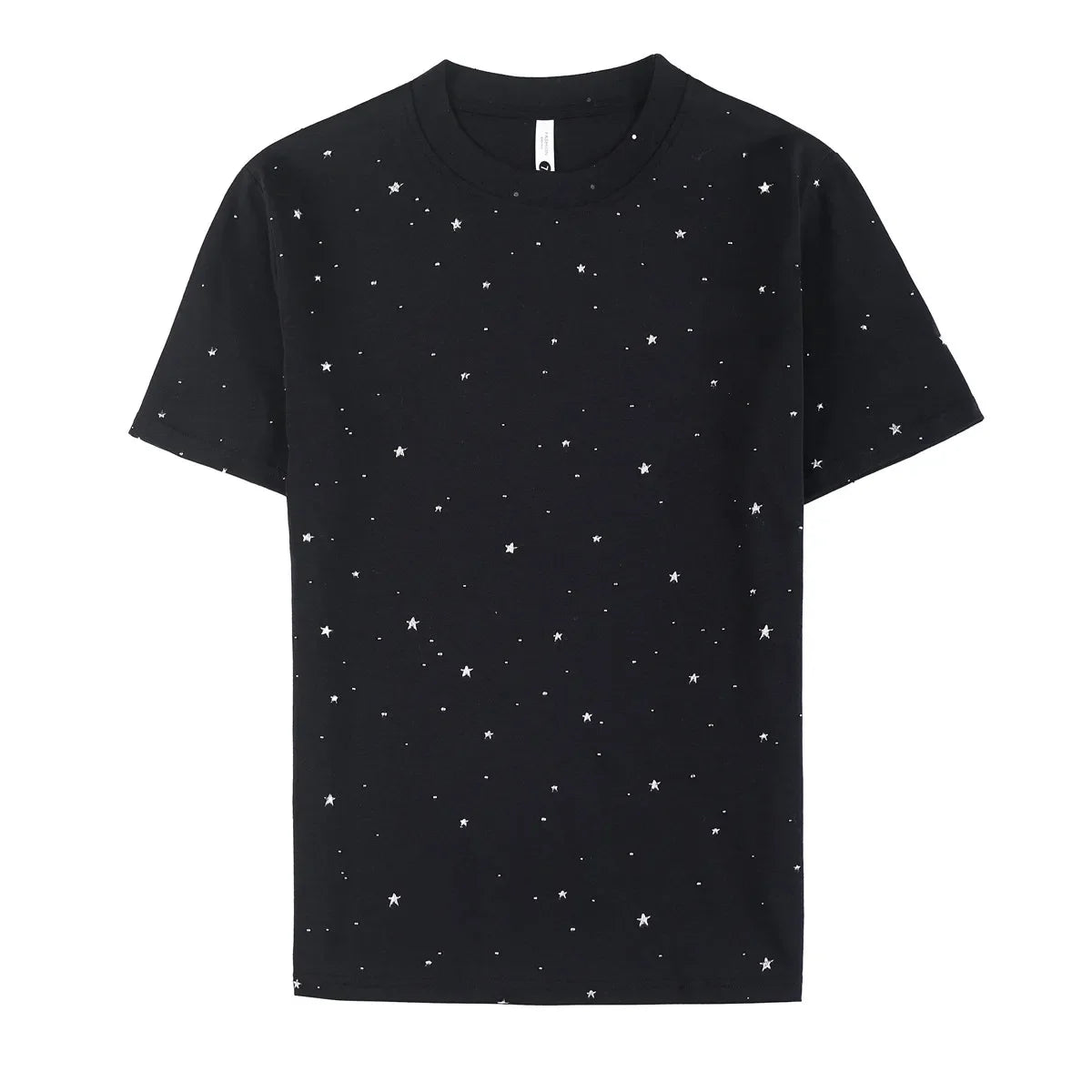 Star Sprinkled Slim-Fit Casual Tee