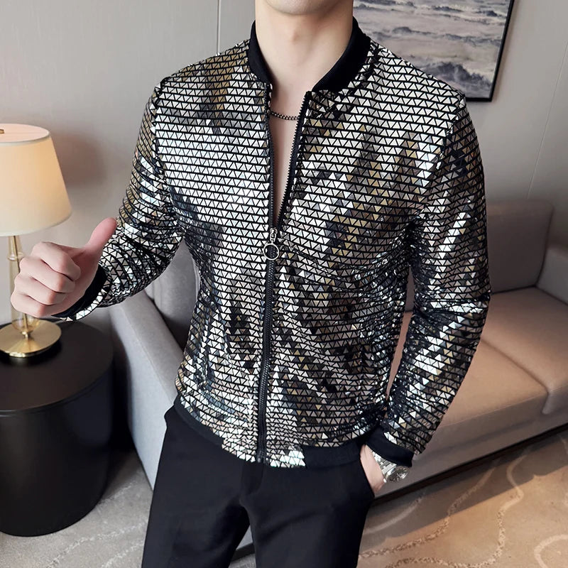 Fashion Cool Sequined Night-Club Jacket