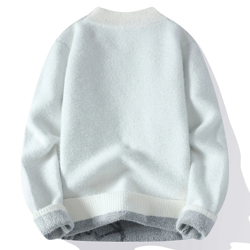 Solid Cat Silhouette Loose Sweater