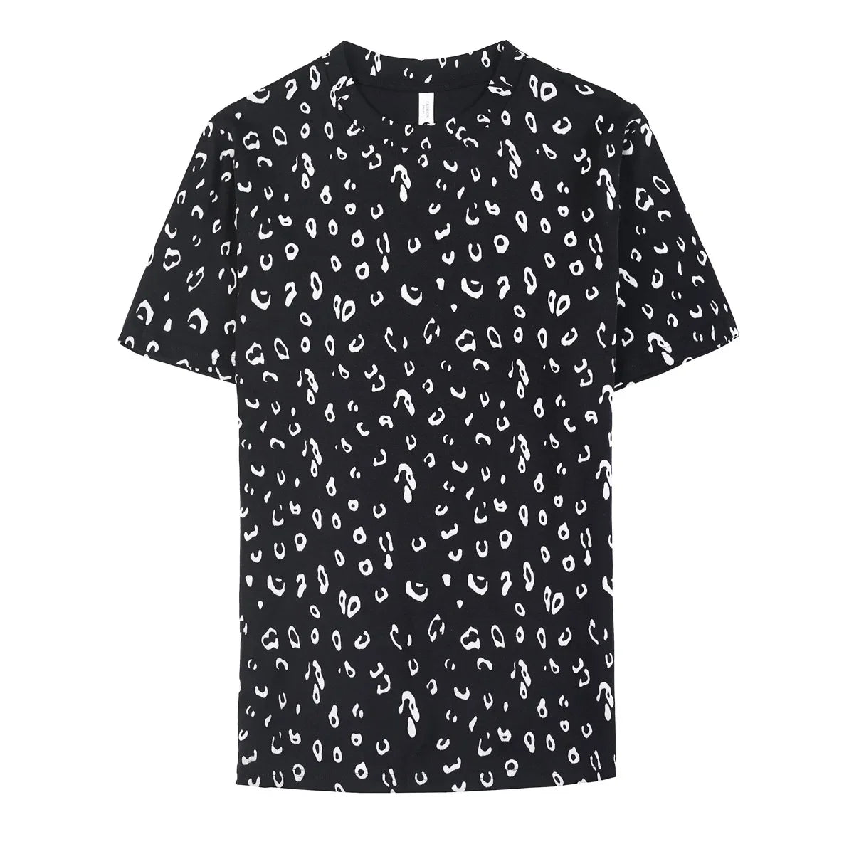 Leopard Flocking O-Neck Men's Tee