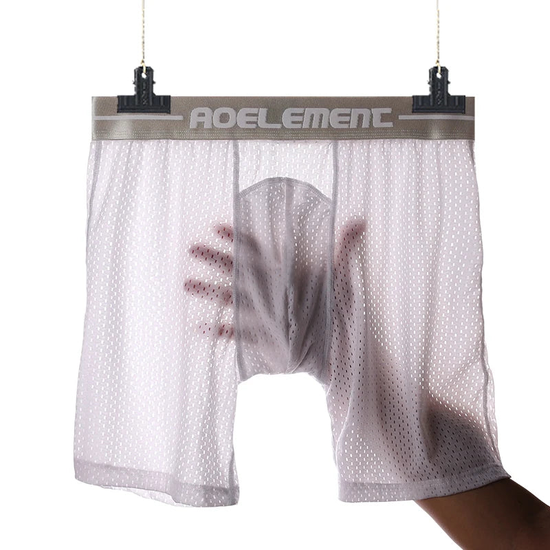 Ice Silk Long Sports Boxer