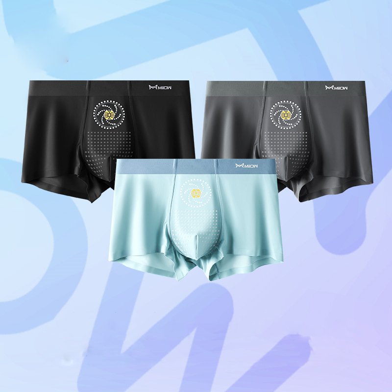 Seamless Sexy Nylon Spandex Boxer Set