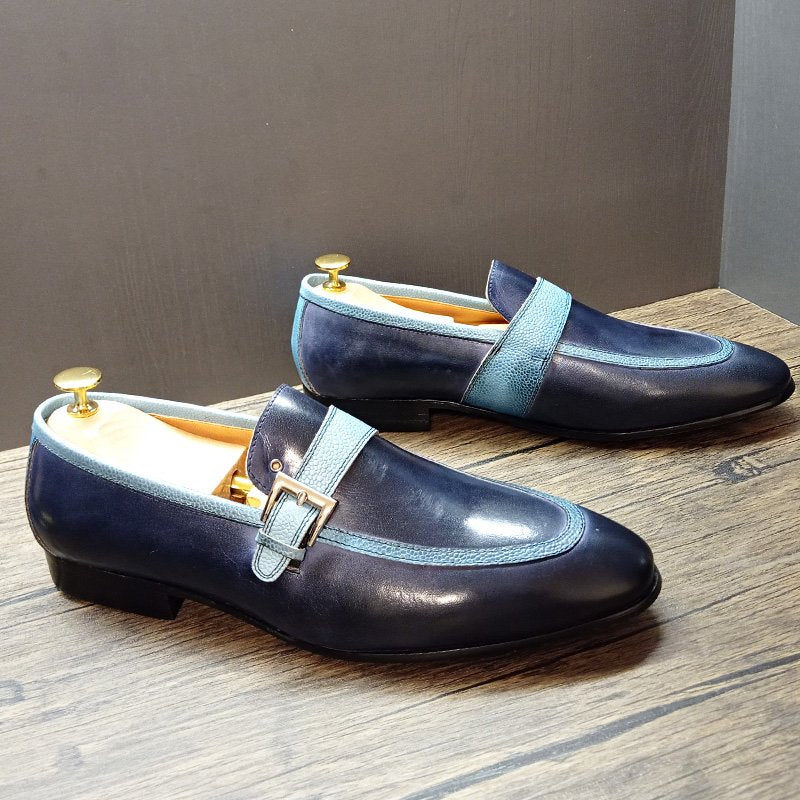 Monk Strap Genuine Leather Loafers