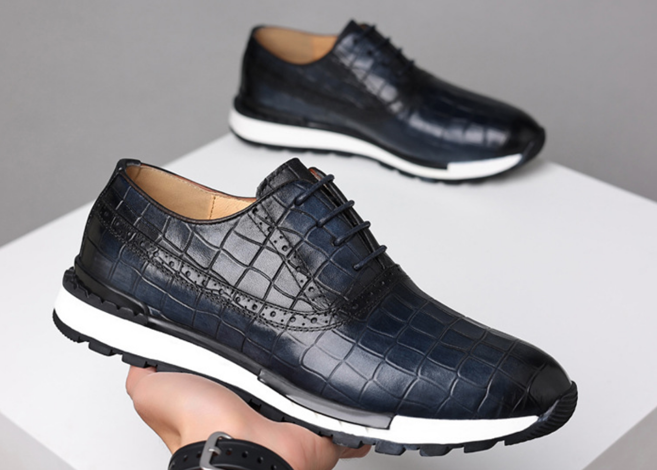 Genuine Leather Casual Daily Sneakers