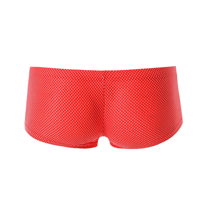 Dot Pattern Nylon Elastic Waist Boxer