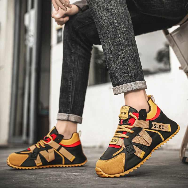 Street Style Mixed Colors Canvas Sneakers