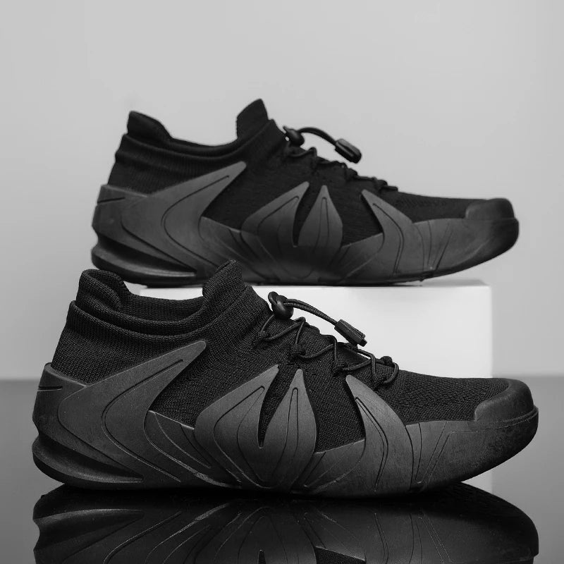 Breathable with Sock-Like Cuffs Sneakers