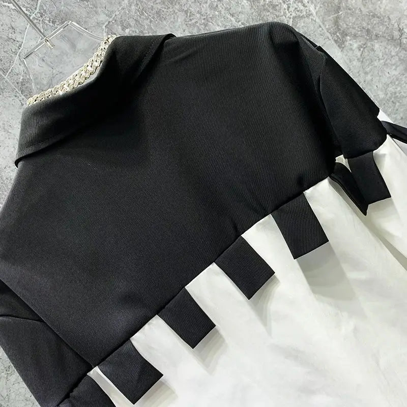 Color Contrast Splicing Design Shirt