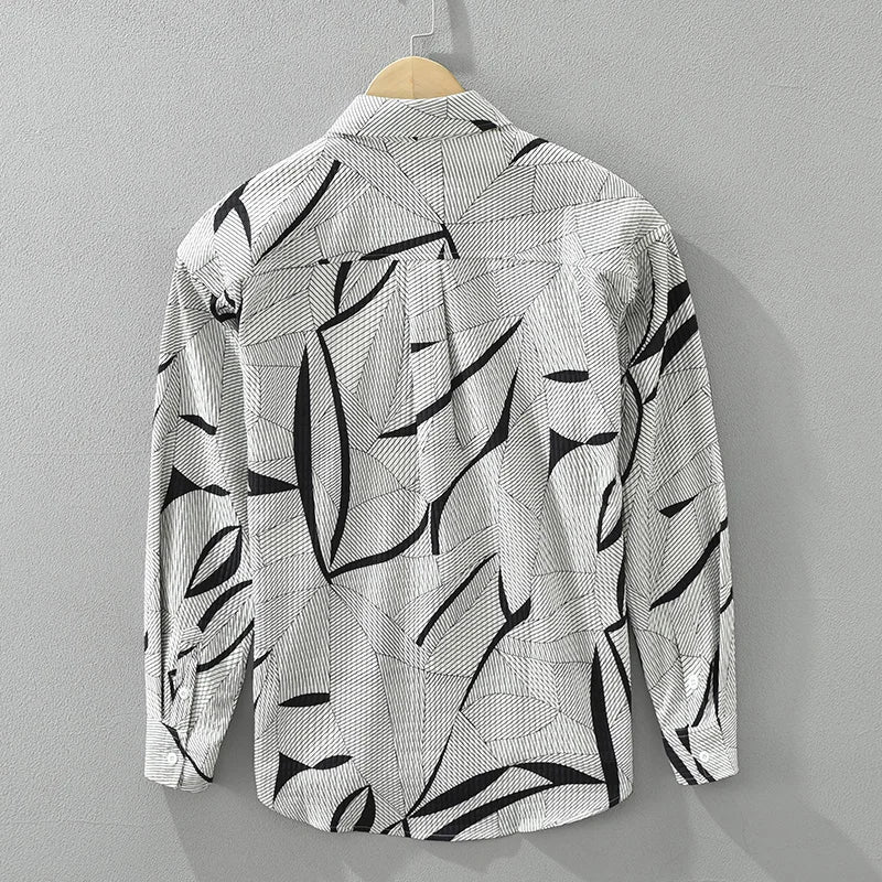 Casual Printed Pattern Long Sleeve Shirt