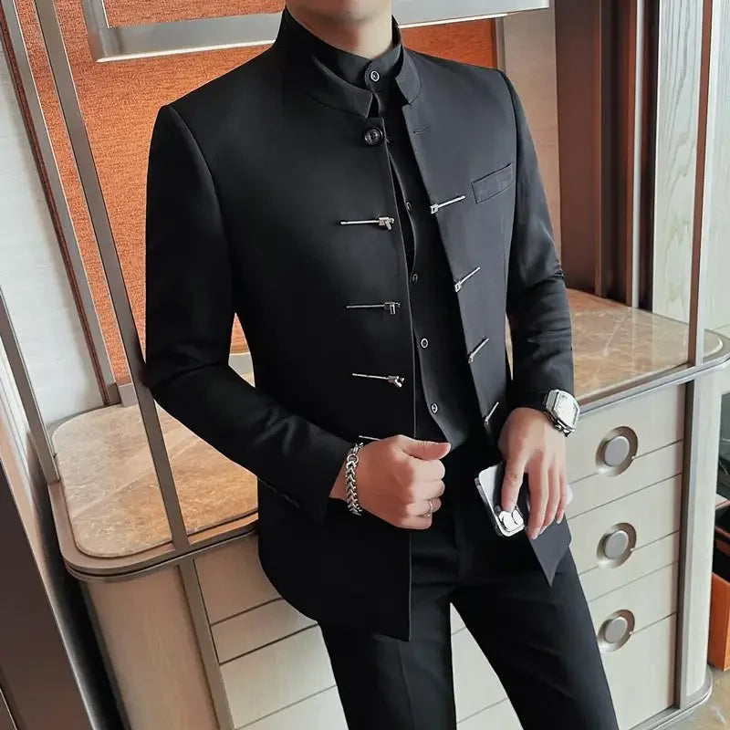 Chinese Style Stand Up Collar Jacket