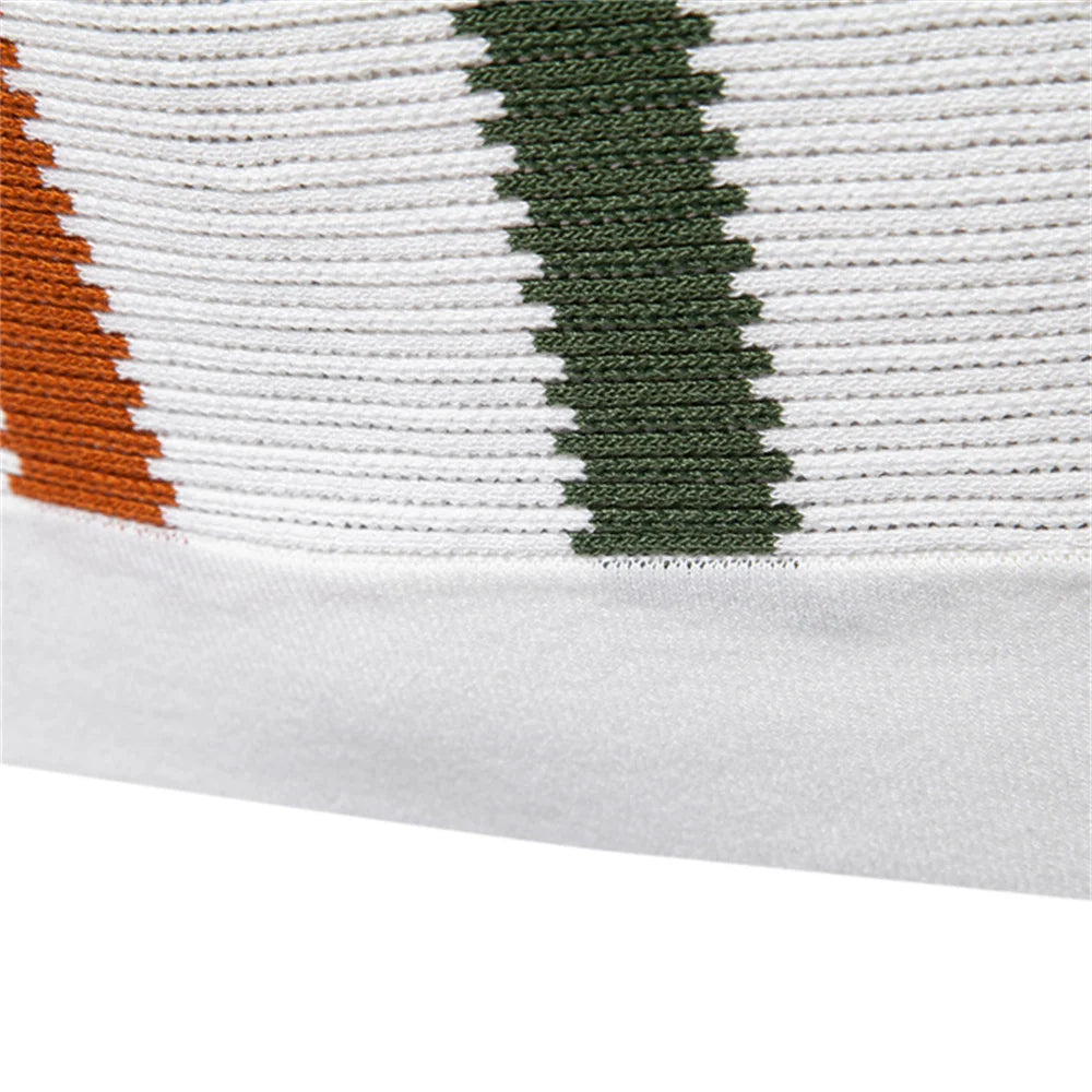 Breathable Striped Casual Style Polo Shirt