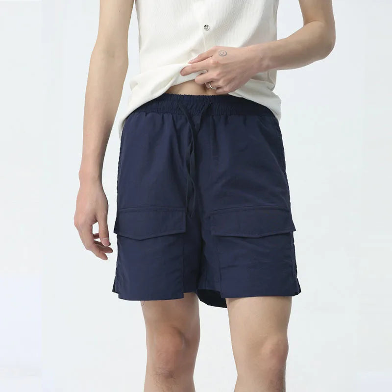 Casual Big Pockets Loose Shorts