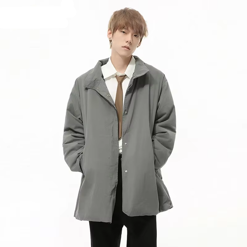 Casual Solid Color Padded Loose Jacket