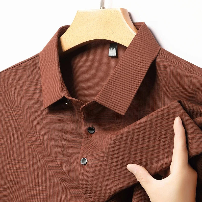 Printed Business Casual Style Polo Shirt