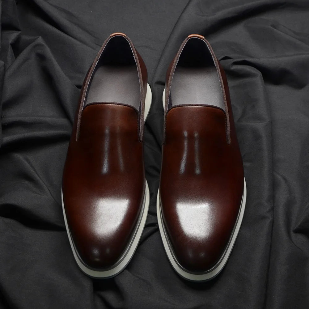 Classic Genuine Leather Minimalist Loafers
