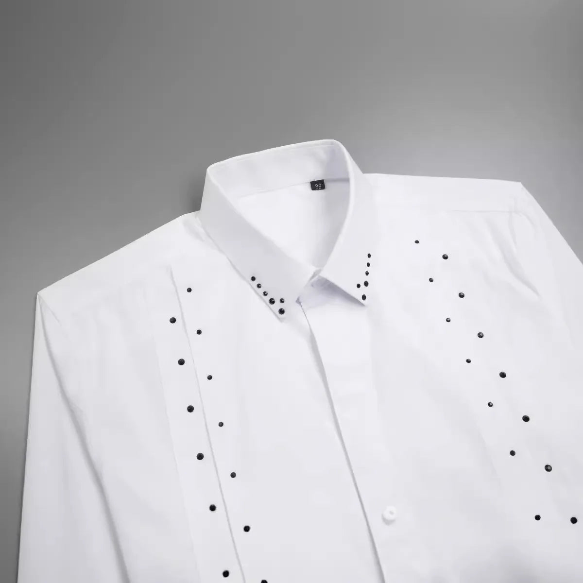Rhinestone Decorated Long-Sleeve Shirt