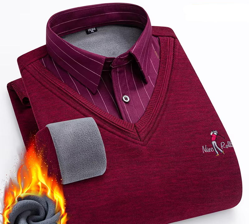 Two Layered Warm Thickened Sweater