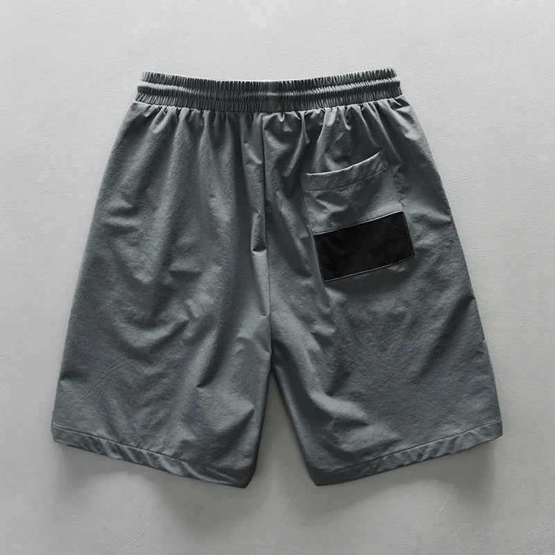 Loose Solid Pockets Cargo Shorts