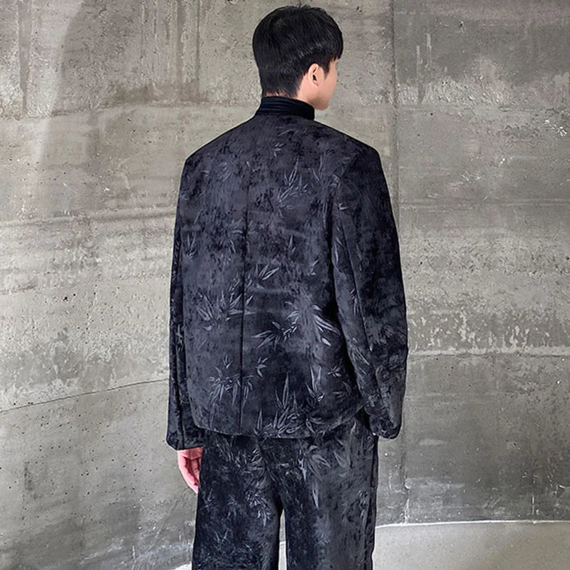 Woolen Thickened Jacket Pants Set