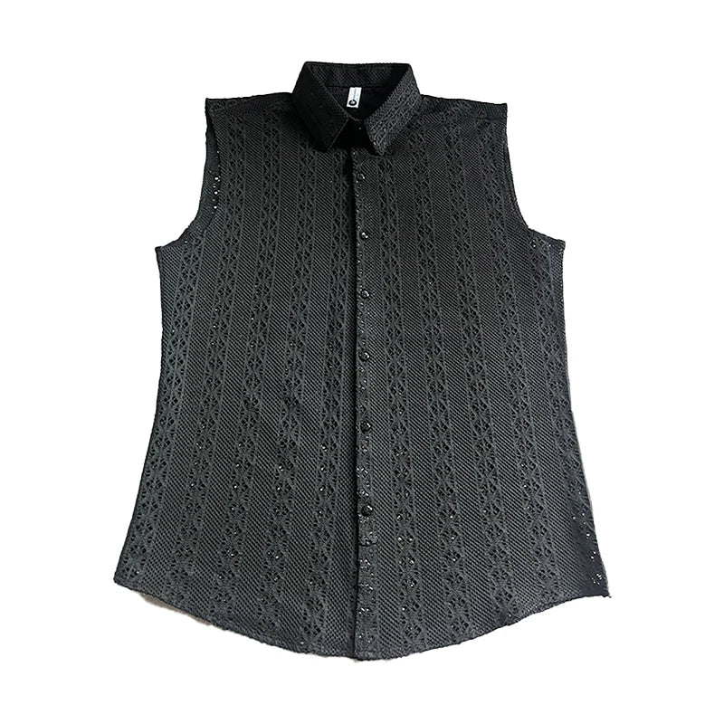 Casual Hollow Out Geometric Vest