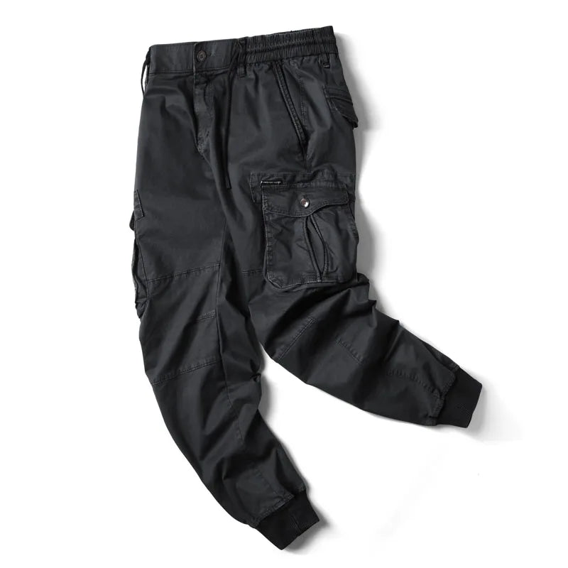 Elastic Waist Military Jogger Pants