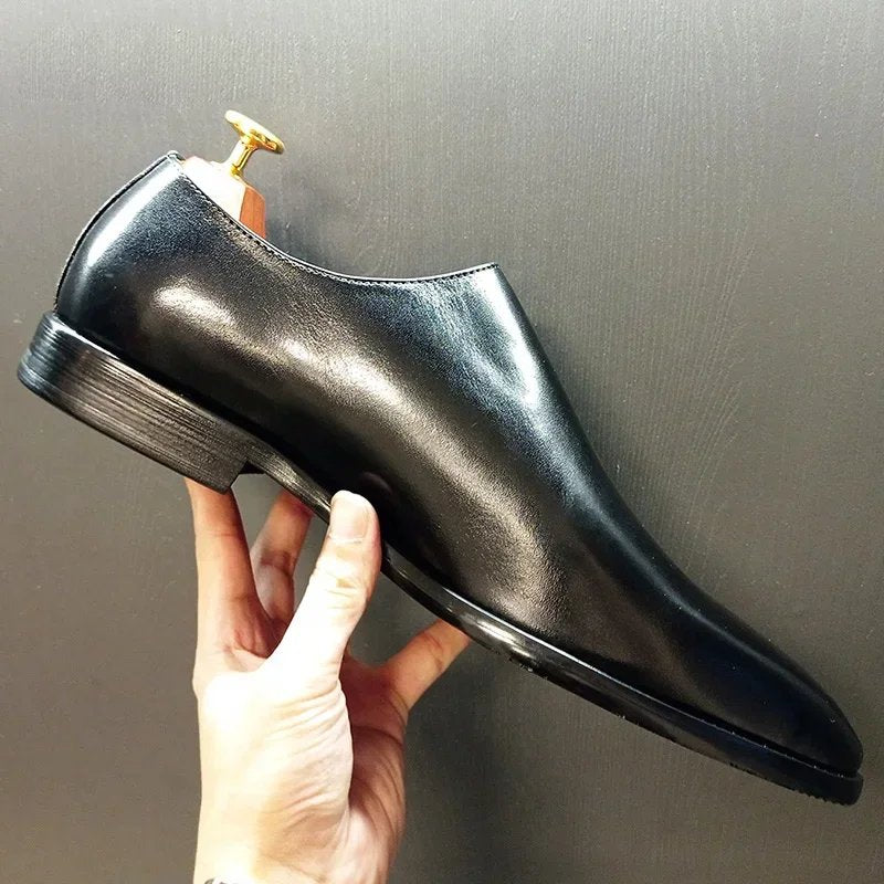 Black Polished Formal Leather Shoes