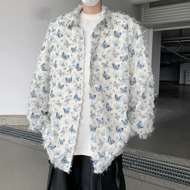 Butterfly Fringe Long Sleeve Shirt